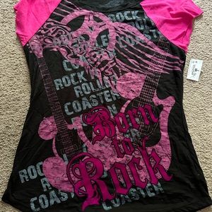 RARE disney world rock and rollercoaster t shirt with tags
